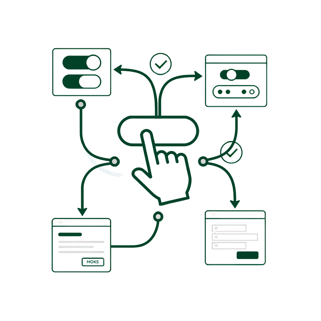 UI and UX design icon